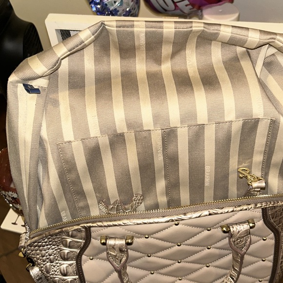 Rare Brahmin Beige Lamballe Duxbury with Matching Ady Wallet - Picture 10 of 16